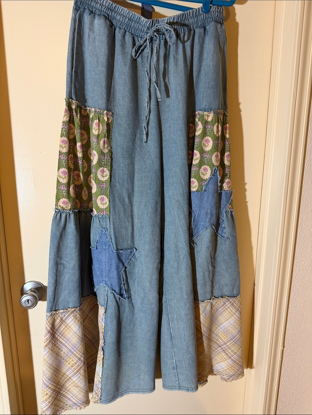 Pants - Easel Los Angeles- Wishful Thinking Wide Leg Pants - SZ L - Picture 3 of 8
